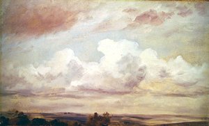 Rozsáhlá krajina (olej na plátně) od John Constable