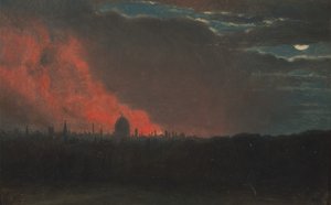 Požár v Londýně, při pohledu z Hampsteadu, 16. října 1834, při pohledu z Hampsteadu, ca. 1826. od John Constable