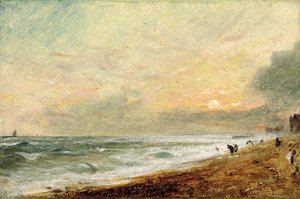 Hove Beach, c.1824 (olej na papíře na panelu)