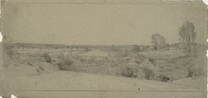 Krajina s výhledem na Dedham Vale při pohledu z Langhamu od John Constable