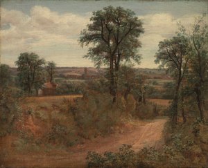 Lane poblíž Dedhamu od John Constable