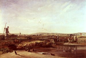 Mistley, Valley of the Stour (olej na plátně) od John Constable
