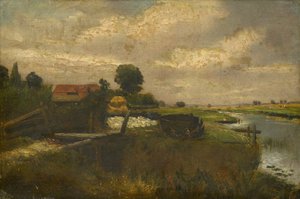 Výhled na řeku od John Constable