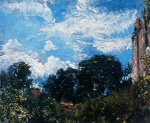 Studium oblohy a stromů (olej na plátně) od John Constable