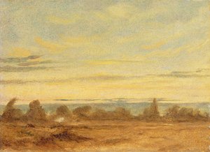 Léto - večerní krajina (olej na plátně) od John Constable