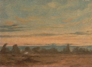 Letní - večerní krajina, ca. 1825. od John Constable