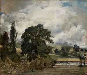 Water Meadows poblíž Salisbury, 1820-1829 od John Constable