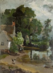 Dům Willyho Lotta u Flatfordského mlýna, asi 1811 (olej na papíře) od John Constable