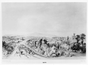 Approach to Bath Station from East, from 