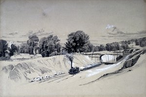 Berkhamsted, Hertfordshire, 5. června 1837 (pero a inkoust a mytí na papíře)