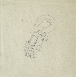 Block and Hook, cca 1835-38 (tužka na papíře) od John Cooke Bourne