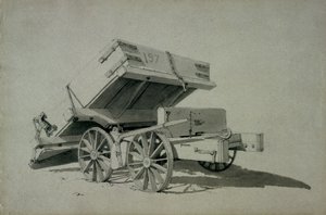 Dodavatelé sklápěcí vůz, č. 3, 30. léta 19. století (pero, inkoust a mytí na papíře) od John Cooke Bourne