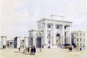 Vchod do Birminghamského nádraží, 1838-39 od John Cooke Bourne