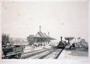 Stanice Pangbourne, 1846 od John Cooke Bourne