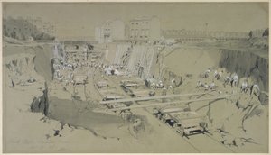 Park Street, Camden Town, 17. září 1836 (pero, inkoust a mytí na papíře) od John Cooke Bourne