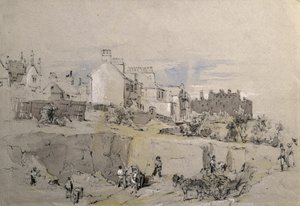 Park Street, Camden Town, cca 1836-39 (kresba tužkou) od John Cooke Bourne