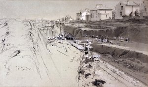 Park Village, 26. srpna 1836 (pero, inkoust a mytí na papíře) od John Cooke Bourne
