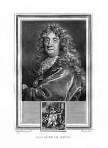 Charles le Brun, francouzský barokní malíř, 1825.