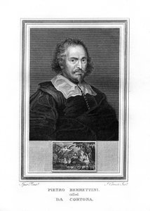 Pietro da Cortona, italský malíř barokní éry, 1825.
