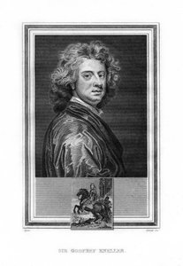 Sir Godfrey Kneller, anglický malíř barokní éry německého původu, 1825. od John Corner