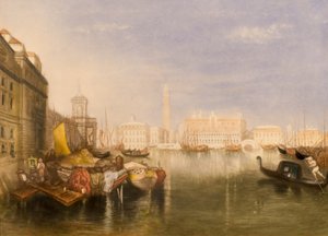 Benátky (mezzotinta) od John Cother Webb