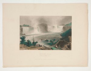 Niagarské vodopády (z blízkosti Clifton House), ilustrace pro Nathaniela Parkera Willise