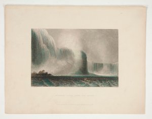Niagarské vodopády z trajektu, ilustrace pro Nathaniela Parkera Willise