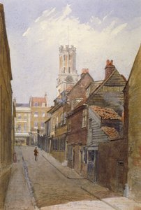 Chigwell Hill, Stepney, Londýn, 1881 od John Crowther
