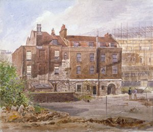 Východní fronta kanceláře Almonry, Middle Scotland Yard, Westminster, Londýn, 1884. od John Crowther