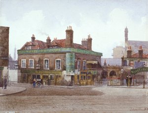 Green Gate Tavern na křižovatce City Road a Bath Street, Londýn, c1880 od John Crowther