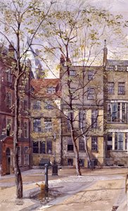Inner Temple, Londýn, 1880 od John Crowther