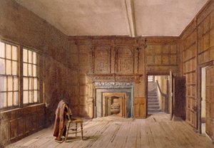 Vnitřní pohled na pokoj sira Johna Spencera v Canonbury House, Islington, Londýn, 1887 od John Crowther