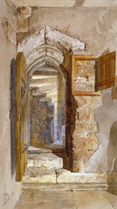 Vnitřní pohled na Salt Tower v Tower of London, 1883 od John Crowther