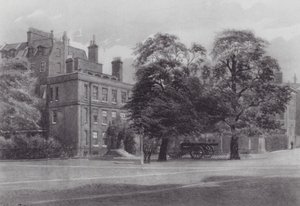 Ztracený Londýn: The Gun House, Spring Gardens (litografie) od John Crowther