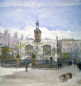Pohled na kostel St Helen, Bishopsgate, City of London, 1883 od John Crowther
