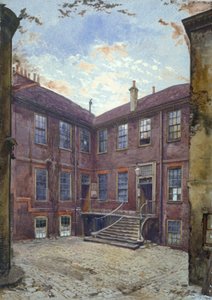 Pohled na starý dům v Great Winchester Street, City of London, 1880. od John Crowther