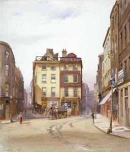 Wych Street a Holywell Street, Westminster, Londýn, 1881 od John Crowther