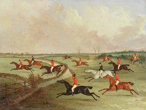The Quorn Hunt in Full Cry: Second Horses, podle obrazu Henryho Alkena (1785-1851)