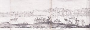 Panoramatický pohled na město Benares, 1827 od John Dalrymple