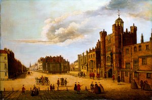 Pohled dolů z Pall Mall z Paláce St. James