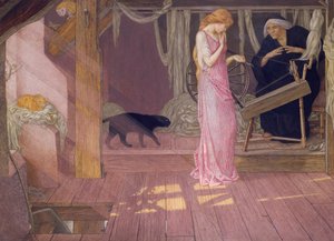 Šípková Růženka (tempera)