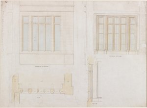 Holme Eden (pero a inkoust a mytí (modrá a hnědá) na papíře (na papíře)) od John Dobson