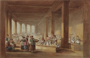 The Old Fish Market, Sandhill, Newcastle upon Tyne (BC, pero a inkoust na papíře)