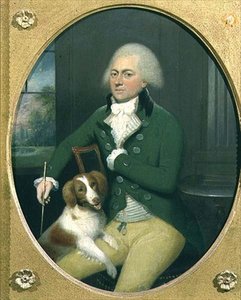 Portrét gentlemana se svým psem od John Downman