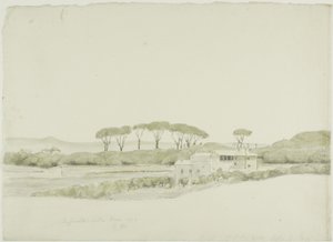 Raffaelova vila Medici, Řím od John Downman