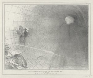 Talleyrand als een spin in zijn web, 1832 Ctihodný pavouk a bzučící moucha. (Fable) (název na předmětu) Politické náčrty (název série) od John Doyle