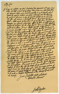 Dopis Johna Drydena Laurenci Hydeovi, c1682-1683. od John Dryden