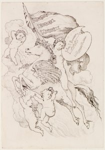 Létající kůň (lept) od John Duncan