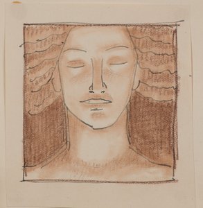Bez názvu [Mužská tvář] (tužka) od John Duncan