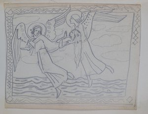 Bez názvu [Studie pro St Bride od John Duncan